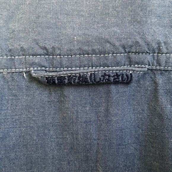 Superdry Button Down Chambray Long Sleeve Sz M - Picture 10 of 10